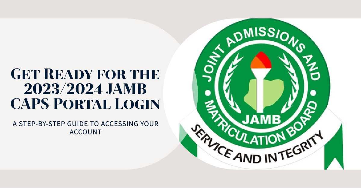 JAMB CAPS Portal Login