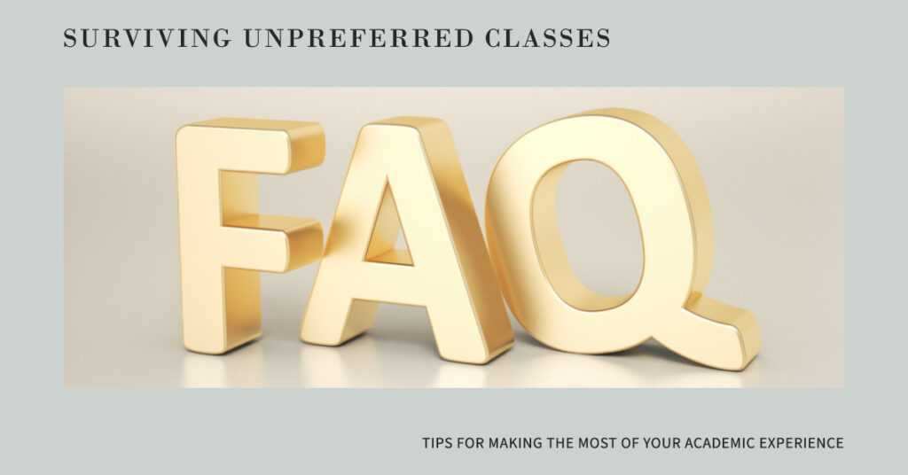 What to Do When Assigned Unpreferred Classes
