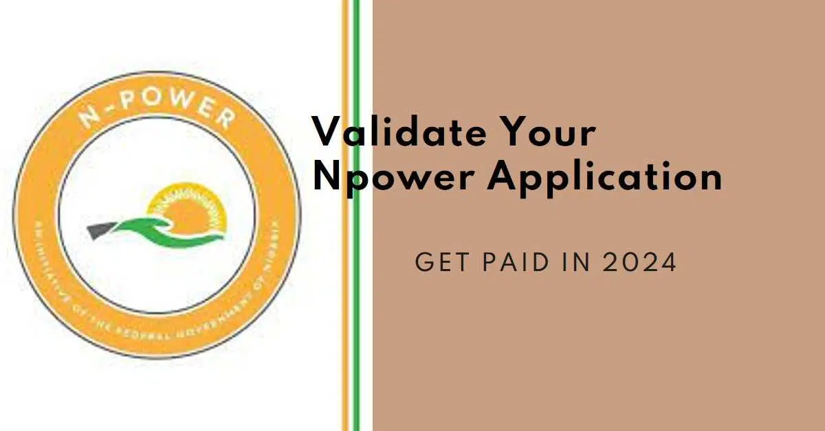 Npower Validation Portal 2024